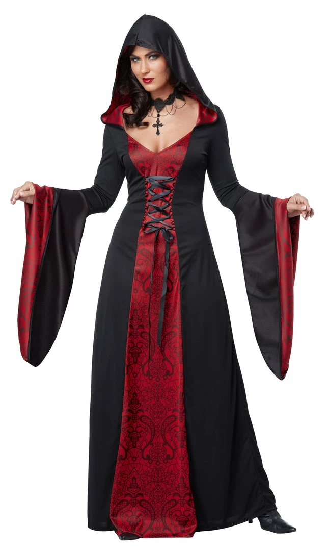 California Costumes Hooded Gothic Gown 3 California Costumes Hooded Gothic Gown