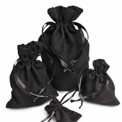 A Chorus Line Faux Suede Drawstring Pouch