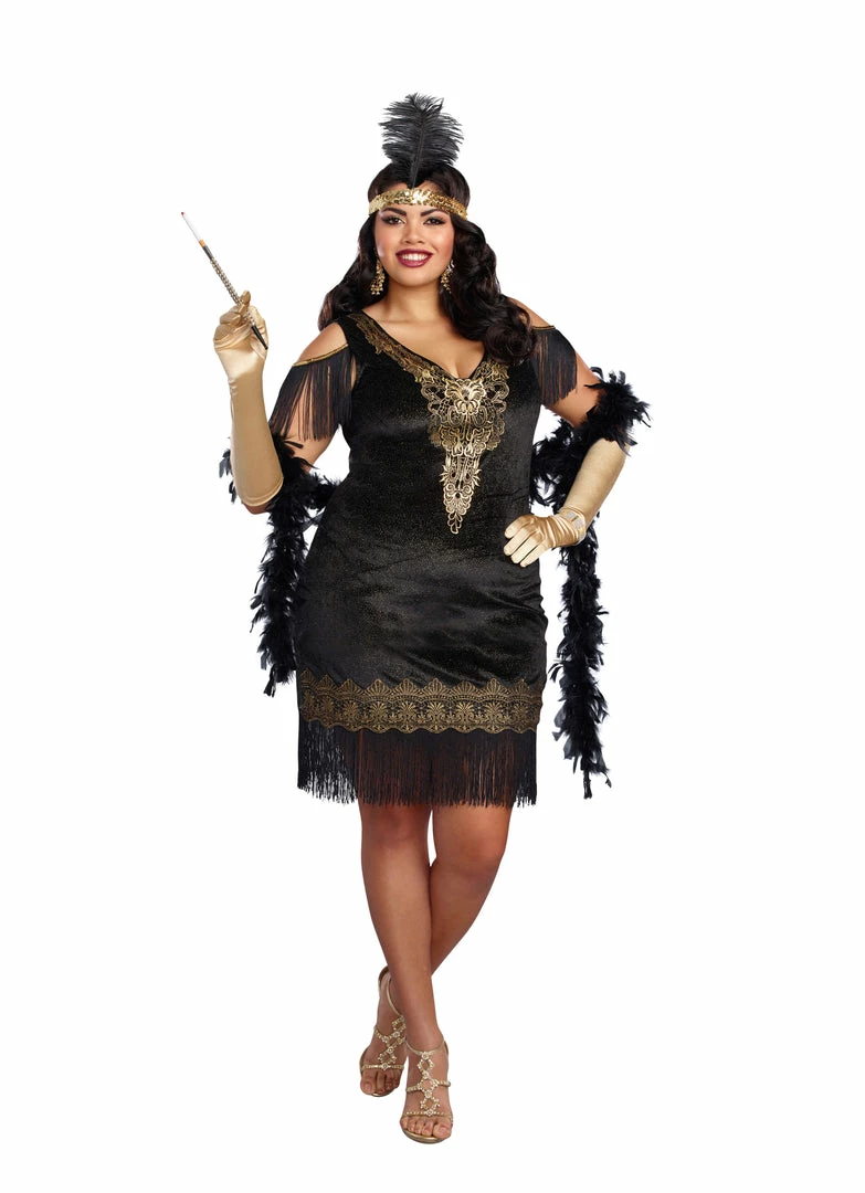 Dreamgirl Costumes Swanky Flapper (Adult) 4 Dreamgirl Costumes Swanky Flapper (Adult)