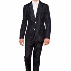 Suitmeister Gangster Pinstripe Suit (Men)