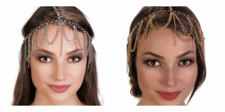Western Fashion Chained Headpiece Egyptian, Greek & Roman 3 Western Fashion Chained Headpiece Egyptian, Greek & Roman