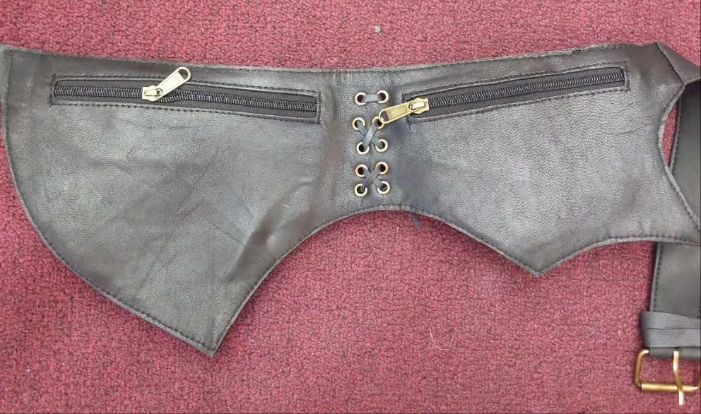 Kashi Leather Pocket Hip Belt Historical 3 Kashi Leather Pocket Hip Belt Historical