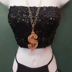 SAM Corporation Themes Dollar Sign Chain And Pendant