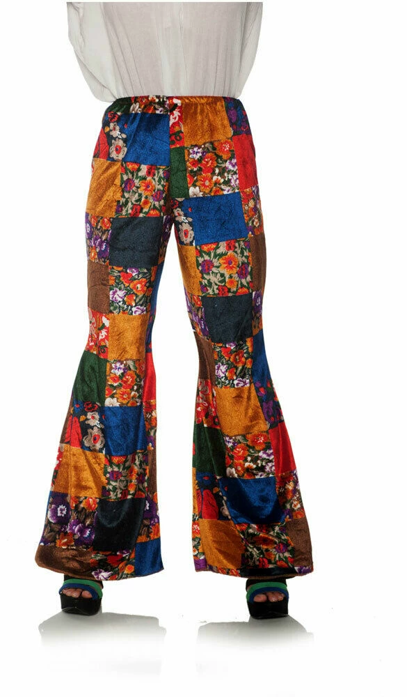 Underwraps Costumes 70s Patchwork Bell Bottoms (Adult) 3 Underwraps Costumes 70s Patchwork Bell Bottoms (Adult)