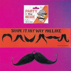Rubies Six-Way Moustache