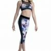 Danznmotion Dance Boutique Rose Print Cutaway Bra Top (Child)