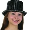 JH Company Black Sequin Top Hat
