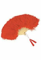 Rubies Parasols, Fans & Purses Marabou Feather Fan 21 Rubies Parasols, Fans & Purses Marabou Feather Fan