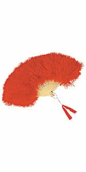 Rubies Parasols, Fans & Purses Marabou Feather Fan 10 Rubies Parasols, Fans & Purses Marabou Feather Fan