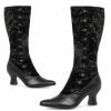Ellie Shoes Velvet Button Boot (Adult)