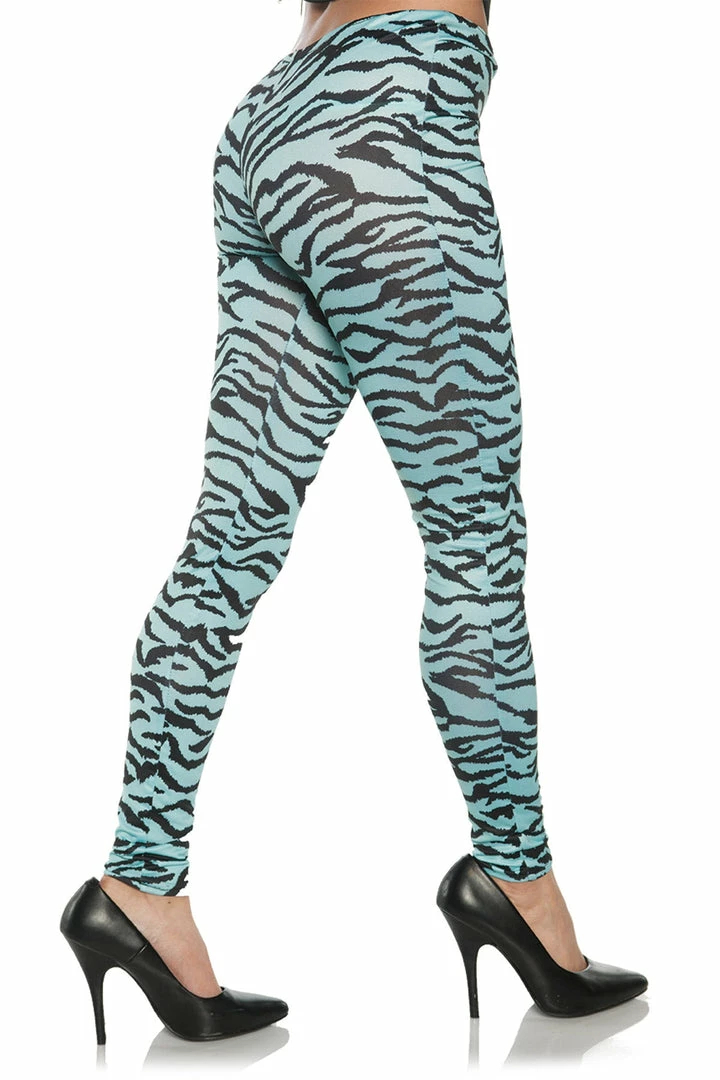 Underwraps Blue Zebra Leggings (Adult) Themes 3 Underwraps Blue Zebra Leggings (Adult) Themes