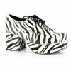 Ellie Shoes Zebra Pimp Platform Shoes (Men) Costume 1 Ellie Shoes Zebra Pimp Platform Shoes (Men) Costume