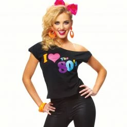 Costume Culture Costuming Separates I Love The 80's T-Shirt (Adult)