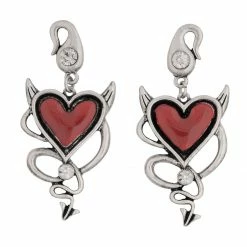 Rubies Devil Heart Earrings Themes