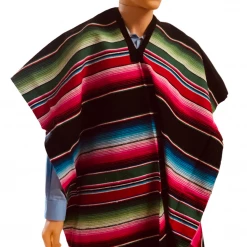 Fiesta Supplies Costumes Saltillo Striped Poncho (Adult)