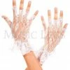 Music Legs White Lace Gloves Accessories