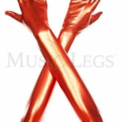 Music Legs Extra Long Metallic Gloves (Adult) Accessories 8 Music Legs Extra Long Metallic Gloves (Adult) Accessories