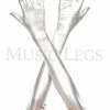 Music Legs Extra Long Metallic Gloves (Adult) Accessories 2 Music Legs Extra Long Metallic Gloves (Adult) Accessories