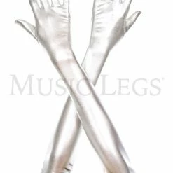 Music Legs Extra Long Metallic Gloves (Adult) Accessories