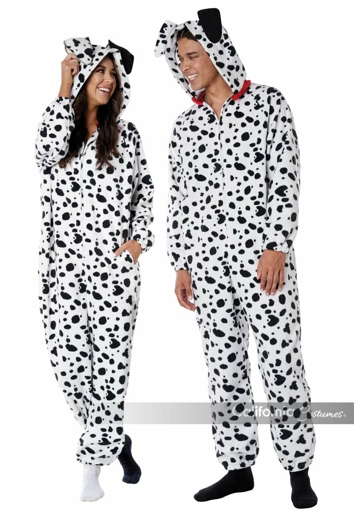 California Costumes Dalmatian Fleece Jumpsuit (Adult) 3 California Costumes Dalmatian Fleece Jumpsuit (Adult)
