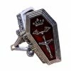 WF Imports Casket Ring, Openable Classic Halloween