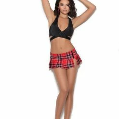 Elegant Moments Tie Halter Top (Black)