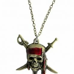 WF Imports Pirate Skull Necklace Jewelry