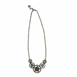 WF Imports Steampunk Gears Necklace Historical