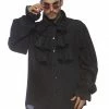 Leg Avenue Costumes Ruffled Shirt Black (Adult)