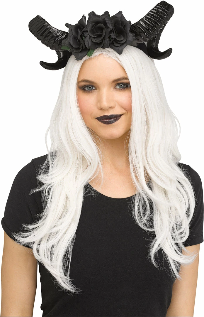 Fun World Costumes Horn Flower Headpiece 3 Fun World Costumes Horn Flower Headpiece