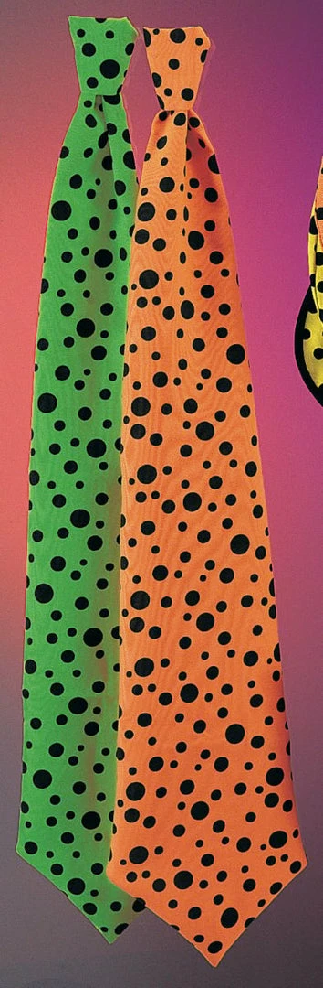 Rubies Neon Dotted Clown Tie (Long) Themes 3 Rubies Neon Dotted Clown Tie (Long) Themes