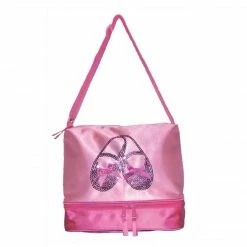 Horizon Gifts & Accessories Tote - Satin Sequins Ballet Shoes (Pink)