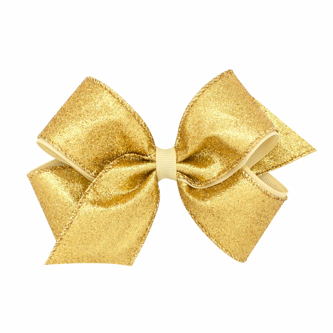 Wee Ones Gifts & Accessories Party Glitter Overlay Bow - Medium 7 Wee Ones Gifts & Accessories Party Glitter Overlay Bow - Medium