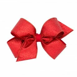 Wee Ones Gifts & Accessories Party Glitter Overlay Bow - Medium 22 Wee Ones Gifts & Accessories Party Glitter Overlay Bow - Medium