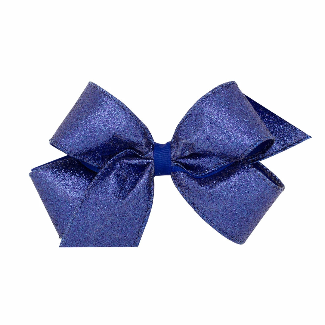 Wee Ones Gifts & Accessories Party Glitter Overlay Bow - Medium 12 Wee Ones Gifts & Accessories Party Glitter Overlay Bow - Medium