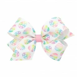 Wee Ones Spring Egg Print Bow