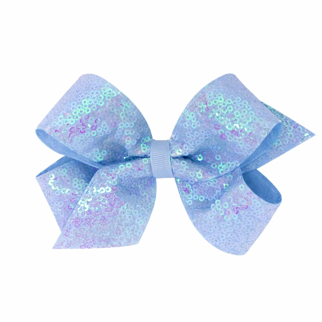 Wee Ones Gifts & Accessories Iridescent Sequin Overlay Bow 4 Wee Ones Gifts & Accessories Iridescent Sequin Overlay Bow