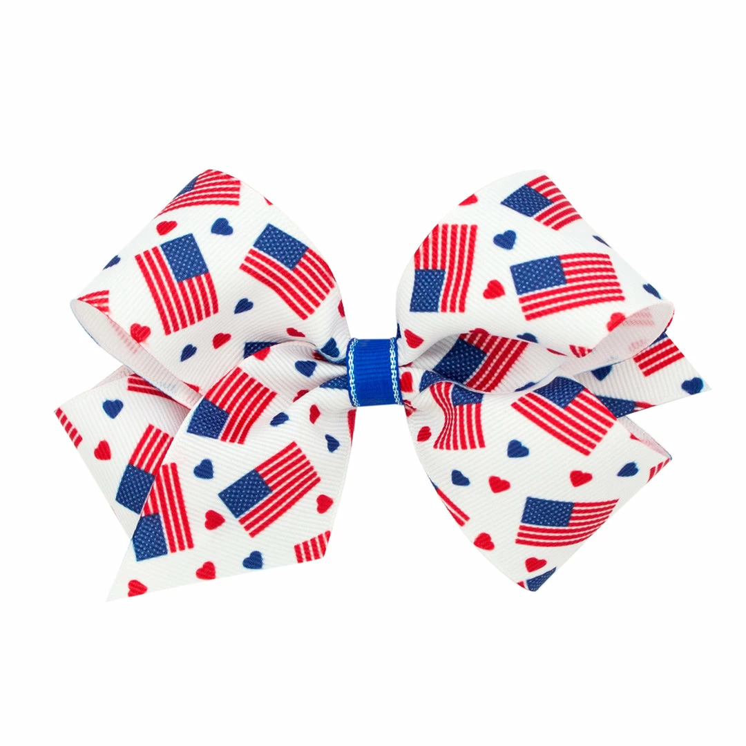 Wee Ones Patriotic Flag Print Bow Gifts & Accessories 3 Wee Ones Patriotic Flag Print Bow Gifts & Accessories