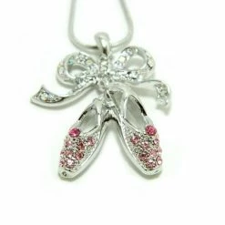 American Dance Supply Necklace Double Pointe Shoe
