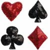 Glitz Themes Sequin Card Suit Appliques