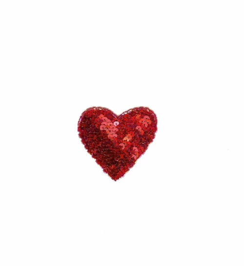 Glitz Sequin Heart Applique Small 3 Glitz Sequin Heart Applique Small