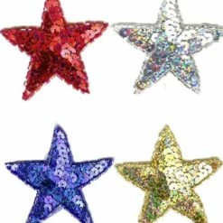 Glitz Patriotic Sequin Star Applique - Medium