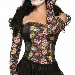 Forum Accessories Day Of The Dead Long Gloves