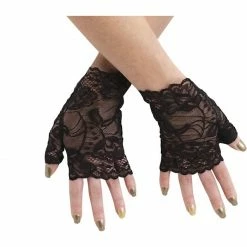 Fun World Costumes Lace Glove Mitts Stretch