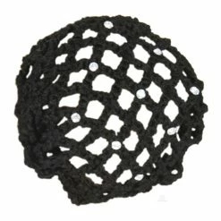 CJ Merchandise Gifts & Accessories Crocheted Bun Cover With Rhinestones