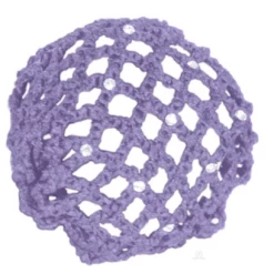 CJ Merchandise Gifts & Accessories Crocheted Bun Cover With Rhinestones