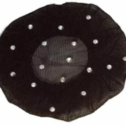 CJ Merchandise Mesh Bun Cover W/ Rhinestone