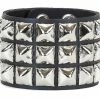 Perfectly Punk Pyramid Studded Bracelet (3-row) Themes