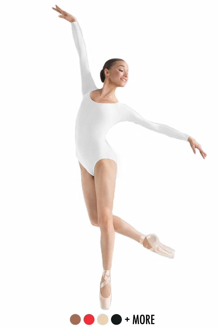 Dance Boutique Long Sleeve Leotard By Bloch (Adult) 3 Dance Boutique Long Sleeve Leotard By Bloch (Adult)