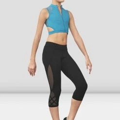 Dance Boutique Capri Legging Mesh Panel Bloch (Child)